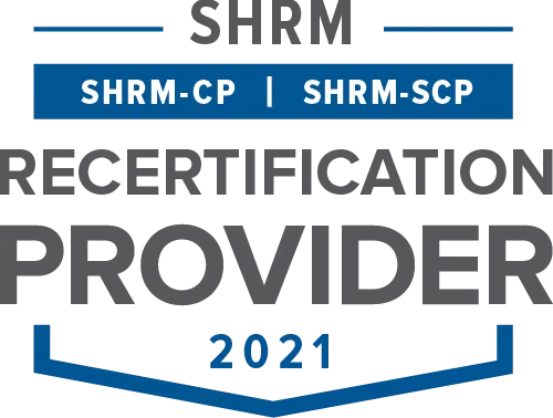 SHRM Recertification Provider CP-SCP Seal 2021